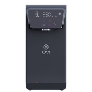 OVI II - Noir - Fontaine &agrave; eau filtrante - Filtre les polluants, PFAS, virus, bact&eacute;ries - Neuf