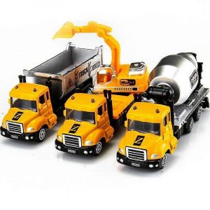 3* Children's toy car simulation car alloy car excavator boy car model toy - Neuf