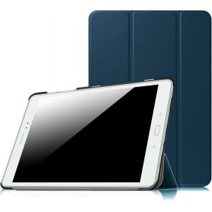 Kalws-Étui Housse Pour Samsung Galaxy Tab A 9.7 Sm-T550/T555-Coque De Protection Ultra-Mince Léger Pu Cuir Case Cover,Fonction Sommeil/Réveil Automatique,Bleu Marine - Neuf