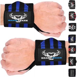 Beast Rage Gym Sangles D'haltérophilie Pour Fitness Sangle De Support De Poignet Rembourrée En Néoprène Pour Musculation, Entraînement, Sangle De Traction, Accessoires De Fitness Pour Hommes Et Femmes - Neuf