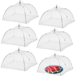 (Paquet De 6) Grand Et Haut 17x17 Pop-Up Maille Couverture Alimentaire Tente Parapluie Pour L'ext&eacute;rieur,Tentes D'&eacute;cran-Bon - Neuf