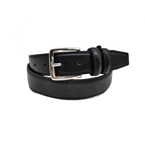 Ceinture Homme - Kenny Jones - &Eacute;l&eacute;gante En Pvc Noir - Ajustable - Boucle Chrom&eacute;e - Taille 105-130cm - Neuf