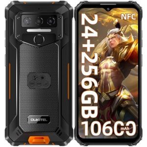 OUKITEL WP23 Plus Téléphone Portable Incassable,24Go+256Go Orange - Neuf