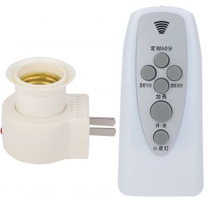 HJLIAN Douille de lampe LED E27 220 V, telecommande intelligente, veilleuse sans ampoule - Neuf