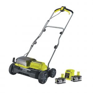 Scarificateur/aérateur alimenté simultanément par 2 batteries 18V ONE+ - 35 cm (2 x 4,0 Ah) - RY18SFX35A-240 - Neuf