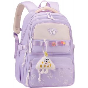 Cartable Fille Primaire Kawaii Sac a dos College Fille Imperméable Cartable CP Sac à dos Homme femme Nylon pour Enfant l'école ou les Voyages D'agrément[T614] - Neuf