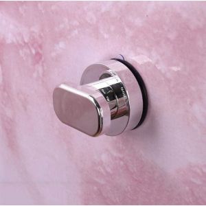 YUJTG-- forte ventouse verre miroir poignée, de porte réfrigérateur tiroir salle de bain ventouse, baignoire douche poignée cuisine tiroir armoire poignée ventouse (trompette argentée) - Neuf