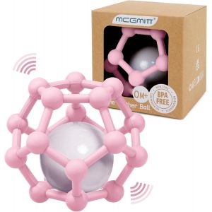 Balles Sensorielles Pour B&eacute;b&eacute;,Balle &Agrave; Main Tactile Pour B&eacute;b&eacute;,Balle &Agrave; Saisir Pour Enfants,Jouet Sensoriel Pour B&eacute;b&eacute;,Dentition Et Balle De Jeu &Agrave; Saisir Pour Am&eacute;liorer L'exp&eacute;rience Visuelle (Rose) - Neuf