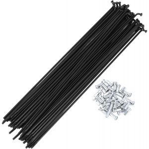 Subzonal-36 Set 12g Rayons De V&eacute;lo 233mm Rayons De Roue De V&eacute;lo 45 Acier Noir - Neuf