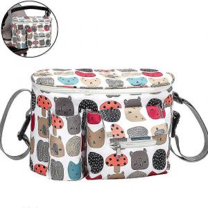 Organisateur De Poussette Avec Porte-Gobelets Isolés Ajustement Universel Compatible Avec Tous Les Modèles De Poussettes Pour Bébé Accessoire Ultime Compatible Avec Les Parents O - Neuf