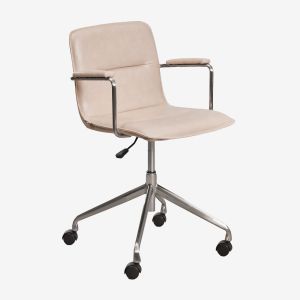 Seifert chaise de bureau avec roulettes et accoudoirs Gris bross&eacute; - Neuf