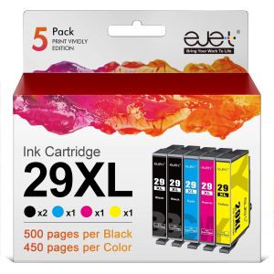 29XL Compatible pour Epson 29 29XL Cartouche d'encre pour Epson Expression Home XP-255 XP-235 XP-245 XP-345 XP-352 XP-445 XP-452 XP-432 XP-335 XP-342 XP-442 (Noir Cyan Magenta Jaune,5 Pack) - Neuf