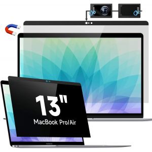 Magn&eacute;tique Filtre de Confidentialit&eacute; Compatible avec Apple MacBook Pro 13 Pouces (2016-2022, M1,M2)&MacBook Air 13 (2018-2021, M1)Amovible Anti-Espion,Lumi&egrave;re Bleue,Filtre ecran Confidentialit&eacute; 13.3 - Neuf