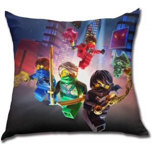 Ninjago ? Taie D'oreiller Carrée, Coussin Décoratif, Pour Canapé, Chambre À Coucher, Voiture, Animation, 18x18 Pouces - Neuf