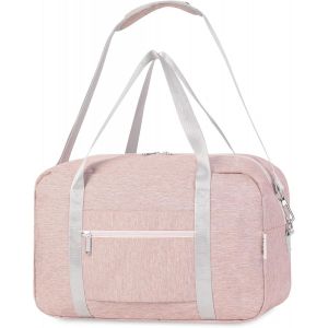 KALANKA-pour Sac de Voyage Avion Ryanair 40X20X25 Bagages à Main Pliable Bagages Sac Cabine sous Le Siège pour Femme et Homme 20L (Rose) - Neuf