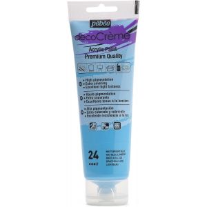 Peinture Acrylique Texture Crème pour la Décoration - Finition Mate - 120 ML - Bleu Lumière - Neuf