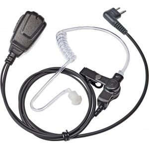 Oreillette Walkie Talkie à Tube Acoustique caché 2 Broches avec Micro PTT et Embouts pour Motorola CP040 DP1400 GP300 XT420 XT460 Hytera PD405 PD505 TC620 Kit de Surveillance Radio - Neuf