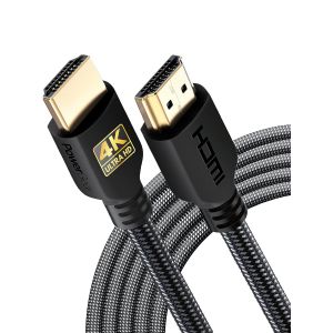KALANKA-Câble HDMI 4K de 5 m | Haute vitesse, en nylon tressé et connecteurs plaqués or, 4K @ 60Hz, Ultra HD, 2K, 1080P, compatibilité ARC & CL3 | pour ordinateur portable et bien plus encore - Neuf