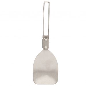 Spatule Pliante En Acier Inoxydable, Conception De Loquet, LéGèRe Et Portable, Spatule Alimentaire Pliante Pour Camping En Plein Air, Cuisson CuillèRe à Riz - Neuf