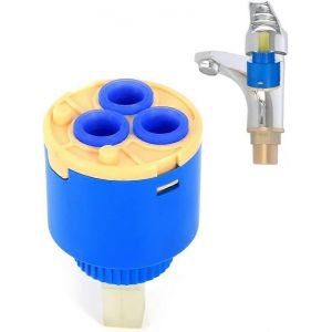 Robinet à cartouche en céramique 35/40mm Mélangeur d'eau de remplacement Robinet de commande intérieure Valve (35mm) - Neuf