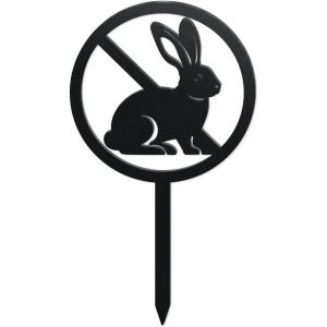 Mevronisshop-Piquets De Jardin D&eacute;coratifs En M&eacute;tal De Lapin, Panneau De Jardin En M&eacute;tal De Silhouette De Lapin Amusant D&eacute;coration De Ext&eacute;rieur Animal Cadeaux Noir Pour Arri&egrave;re Cour Patio Pelouse All&eacute; - Neuf