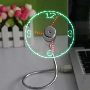 1 pc Mini ventilateur USB flexible Ventilateur de charge avec LED pour PC Lapto - Neuf