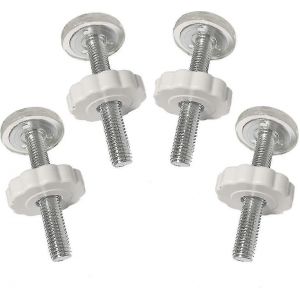 4 Pcs Pression B&eacute;b&eacute; Portes Tiges De Broche Filet&eacute;es Portes De Marche Accessoires Boulons &Agrave; Vis Kit Raccord A - Neuf