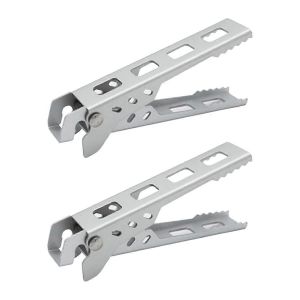 Lot De 2 Pinces Anti-Br&ucirc;lures Pour Casseroles Et Bols De Camping En Plein Air,Pour La Randonn&eacute;e - Neuf