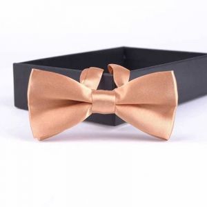 Enfants Noeud Papillon Bébé Garçon Enfant Vêtements Accessoires Couleur Unie Gentleman Chemise Cou Noeud Papillon Coloré Cravates Cadeau--A26 Champagne Gold - Neuf