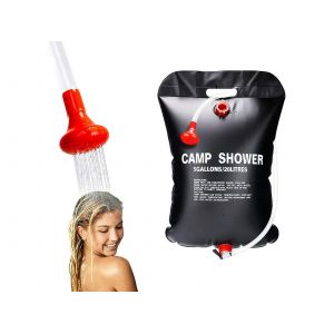 Lot de 2 sacs de douche solaires portables de 20 L pour le camping en ext&eacute;rieur - Neuf