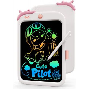 KALANKA-Tablette D'écriture LCD 10 Pouces Cadeau pour Filles Jouets Garçons de 3 4 5 6 7 ans Tableau Dessin Enfant à Peindre Ardoise Magique Jouets Educatifs Cadeau pour Anniversaire Noël Festival - Neuf