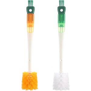 Lot De 2 Brosses À Eau 5 en 1,De Nettoyage À Long Manche,De Nettoyage Multifonctionnelle,De Nettoyage De Cuisine,Outil De Nettoyage Durable - Neuf