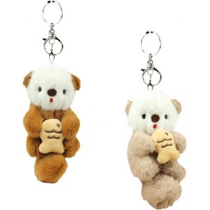 KAL-Lot De 2 Porte-Clés Loutres, Doudou Loutre, Porte-Clés Loutre, Amoureux Des Loutres, Parfaits Pour La Saint-Valentin Et Pour Remplir Les ?ufs De Pâques - Neuf