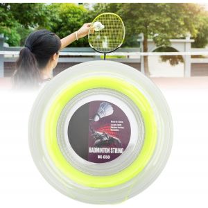 Corde De Badminton,Corde De Raquette De Badminton 0,72 Mm 200 M Bobine De Fil De Raquette Pour Entra&icirc;nement Quotidien Amateur Jaune Fluo - Neuf