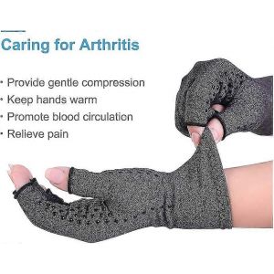 Gants Anti-Arthrose, Gants De Compression Pour Douleurs Du Canal Carpien, Articulations Et Muscles, Doigts, Femmes Et Hommes (Taille M) - Neuf