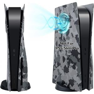 Lkljij-Ps5 Housse De Console Avec Plaque De Remplacement Pour Fente D'air De Refroidissement Pour Ps5 Console Disc Edition Plaques Anti-Poussière Ps5 - Camouflage(Pas Pour Ps5 Slim/Pro) - Neuf