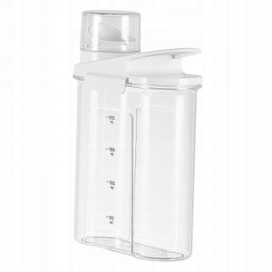 Conteneur de lessive en poudre,bidon alimentaire,baril de lessive transparent,taille L - Neuf