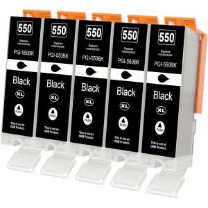 CMJAAGUR-550Xl Cartouches D'Encre Compatibles Avec Canon Pgi-550 Pgbk Noir Pour Pixma Ip7250 Mx925 Mg5550 Mg5650 Mg7550 Mx725 Ip8750 Ix6850 Mg5450 Mg5655 Mg6350 Mg6450 Mg6650. Imprimante Mg7[M731] - Neuf