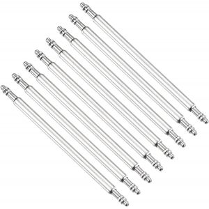 Kal-8pcs 1.5 X 24mm Goupilles De Barre &Agrave; Ressort De Montre, Acier Inoxydable Outil De R&eacute;paration De Barres &Agrave; Ressort De Broches De Lien De Bracelet De Montre, Argent&eacute; - Neuf