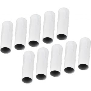 10 pièces E14 Tube en métal pour bougie porte-lampe Base de lampe accessoires d'éclairage 25x80mm E14 douille de support de lampe(Blanc) - Neuf