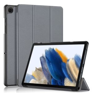 Étui En Cuir Pliable 3 En 1 Pour Samsung Galaxy Tab A9 Plus, Gris - Neuf