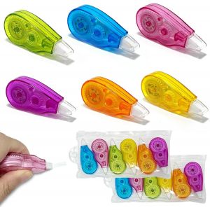 ERYI-Lot De 18 Souris Correcteur, 4M X 5 Mm Souris Correcteur Avec Capuchon Protecteur, Roller De Correction Pour Effacer Et Corriger, Pour Papeterie, Accessoire Bureau Et Fourniture Scolaire - Neuf