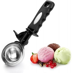 Cuill&egrave;re &Agrave; Glace 90 Ml Avec G&acirc;chette Ergonomique Noire - Neuf