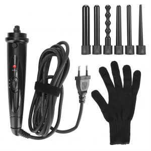 Fer A Boucler Electrique A 6 Barils Interchangeables En Ceramique Avec Ecran Led, Prise Ue - Neuf
