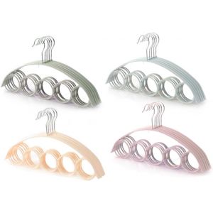 LETNERNY-4 Pièces 5 Cintres Pour Écharpe, Organisateur D'Armoire, Pour Cravate, Organisateur D'Écharpes, Cintre Pour Chandail, Gain De Place, Cintre Complet Pour Hommes - Neuf