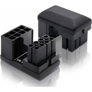 Carte d'alimentation GPU VGA PCIe 8 Pin U Turn 180 Degree Angle Connector Board for Desktop Graphics Card-Standard Type 2 Pack - Neuf