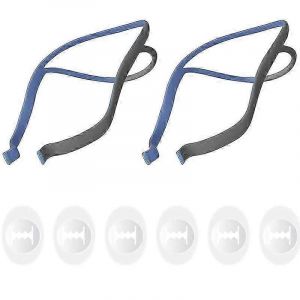 Paquet De 2 Sangles De Harnais Air Fit P10,Remplacements De Harnais Cpap Pour Masque D'oreiller Nasal P10,Avec 6 Clips De R&eacute;glage - Neuf