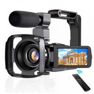 Caméscope Numérique 4K 56MP Zoom 18X Écran Tactile WiFi Vision Nocturne YONIS - Neuf