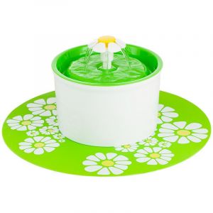 Fleur Verte Fontaine Pour Chats Et Chiens Électrique Automatique Fleur 1,6 L Distributeur De Nourriture Avec Des Filtres - Neuf