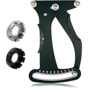 Asfasfq-Jauge De Tension De Rayon De Vélo, Tensiomètre De Bicyclette Avec 2 Clés À Rayons, Outils Pour Vélo Roue Rayons Fabrication Ou Correction - Noir - Neuf